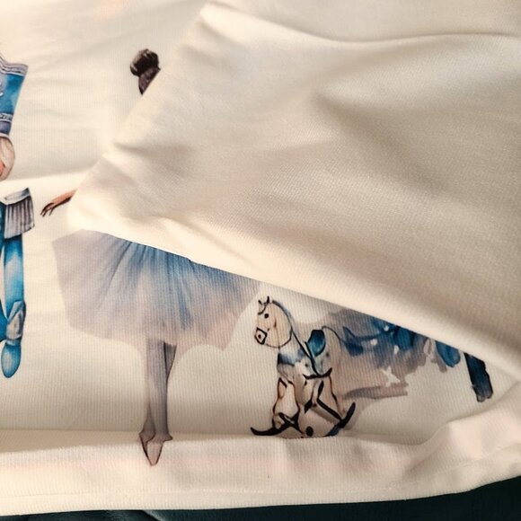 Blue Christmas Pillow Cover Holiday Nutcracker Decor Soft Accent Lumbar Case 20" - Picture 10 of 13